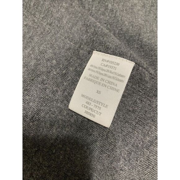 joie Authentic womens solid gray long sleeve hooded Cardigan sweater top xs - Picture 6 of 6